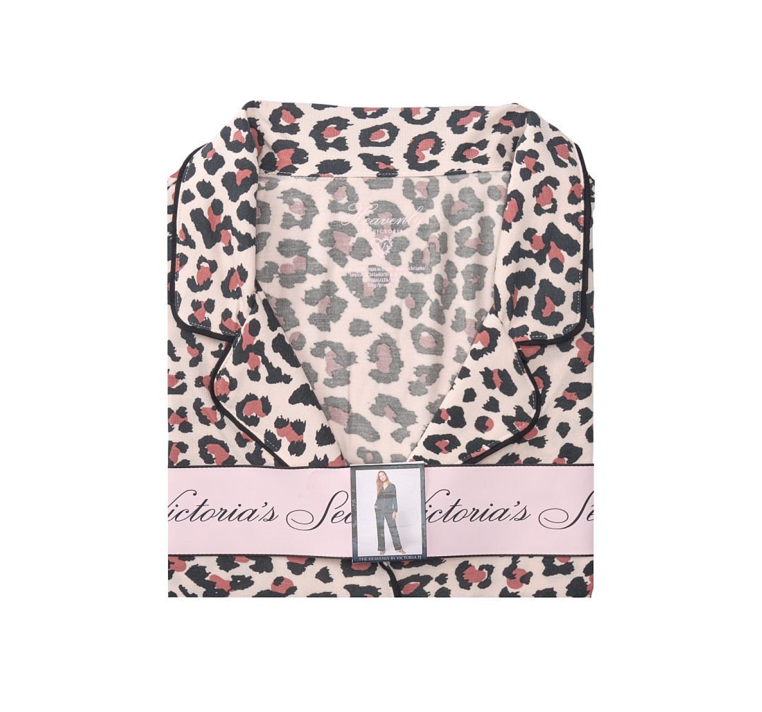 Пижама Victoria’s Secret Modal Long Pj Set Leopard 