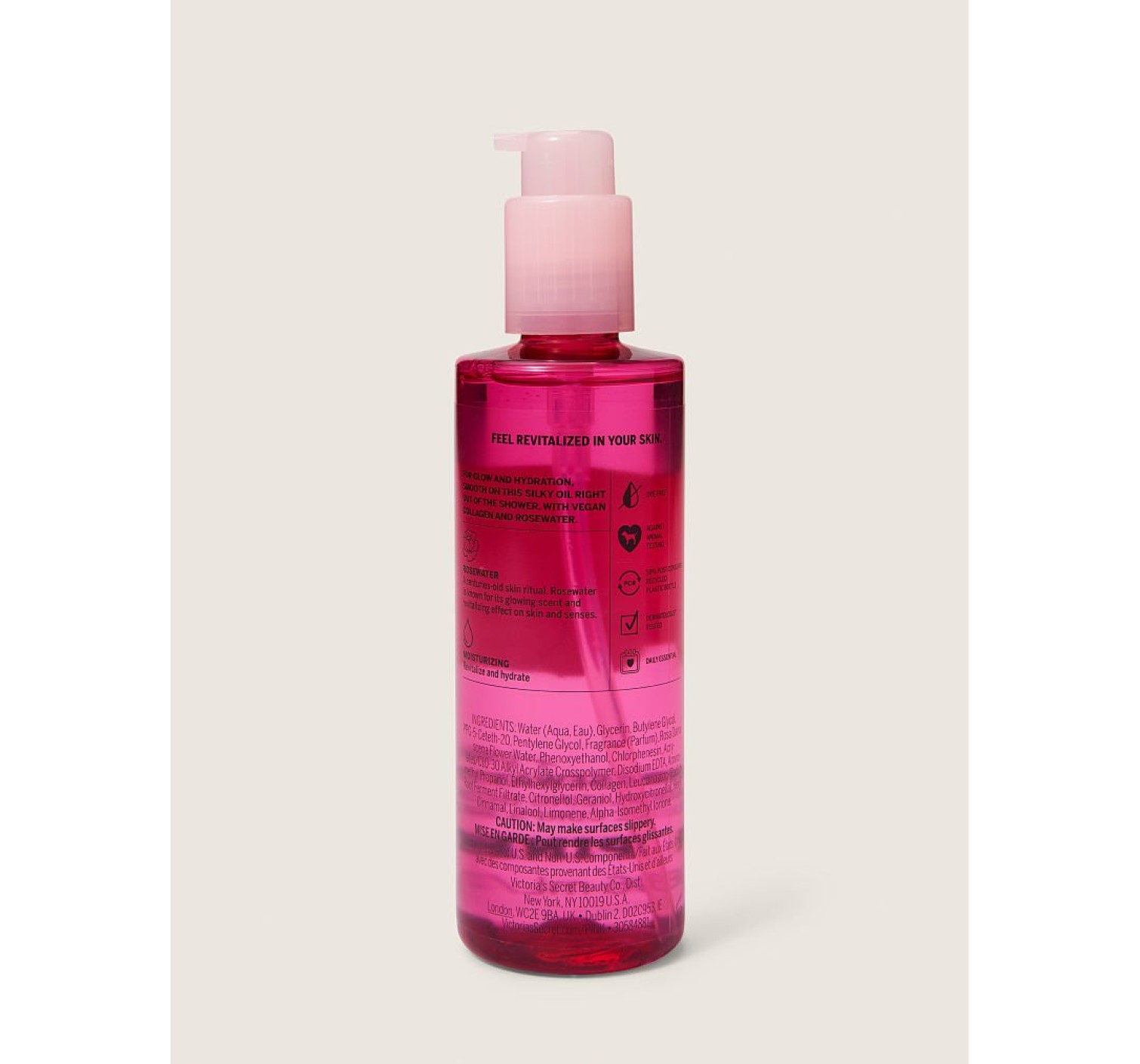 Rosewater Body Oil PINK VS