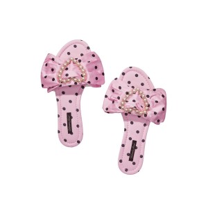 Домашние тапочки Victoria’s Secret Satin Bow Rose Slide Slippers