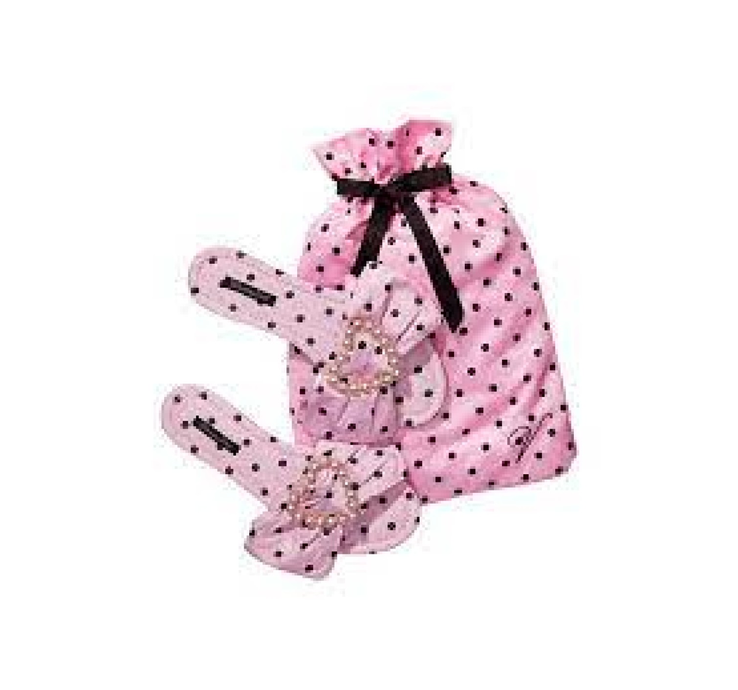Домашние тапочки Victoria’s Secret Satin Bow Rose Slide Slippers
