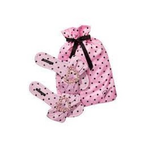 Домашние тапочки Victoria’s Secret Satin Bow Rose Slide Slippers