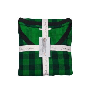 Піжама Victoria's Secret Thermal Long PJ Set Green plaid
