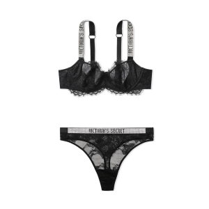 Комплект белья Victoria’s Secret Unlined Shine Strap Balconette Bra set