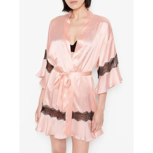 Халат Victoria’s Secret Pink Flounce Robe Lace Robe