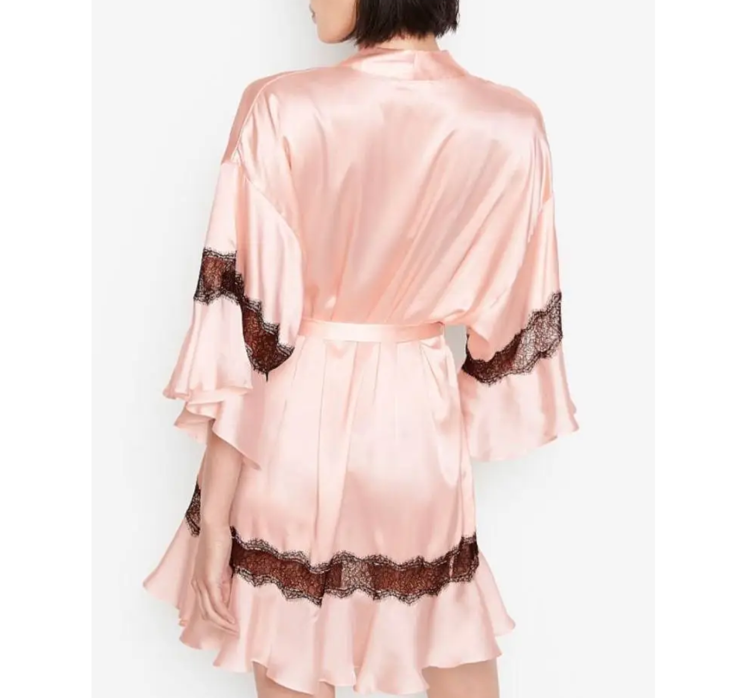 Халат Victoria’s Secret Pink Flounce Robe Lace Robe