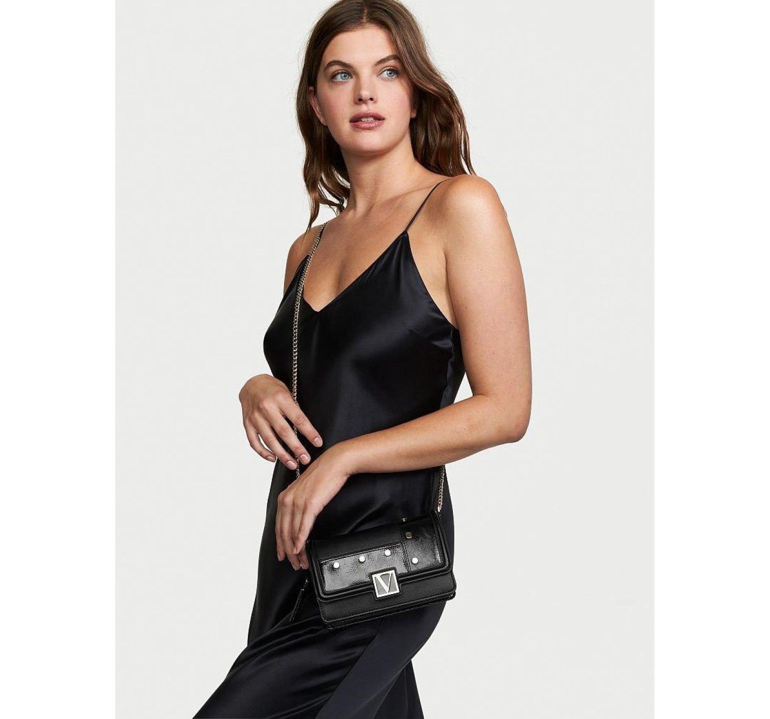 Сумка Crossbody Mini Black Logo Victoria