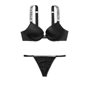Комплект білизни Victoria's Secret Very Sexy Embellished Strap Push-up Bra set❤️