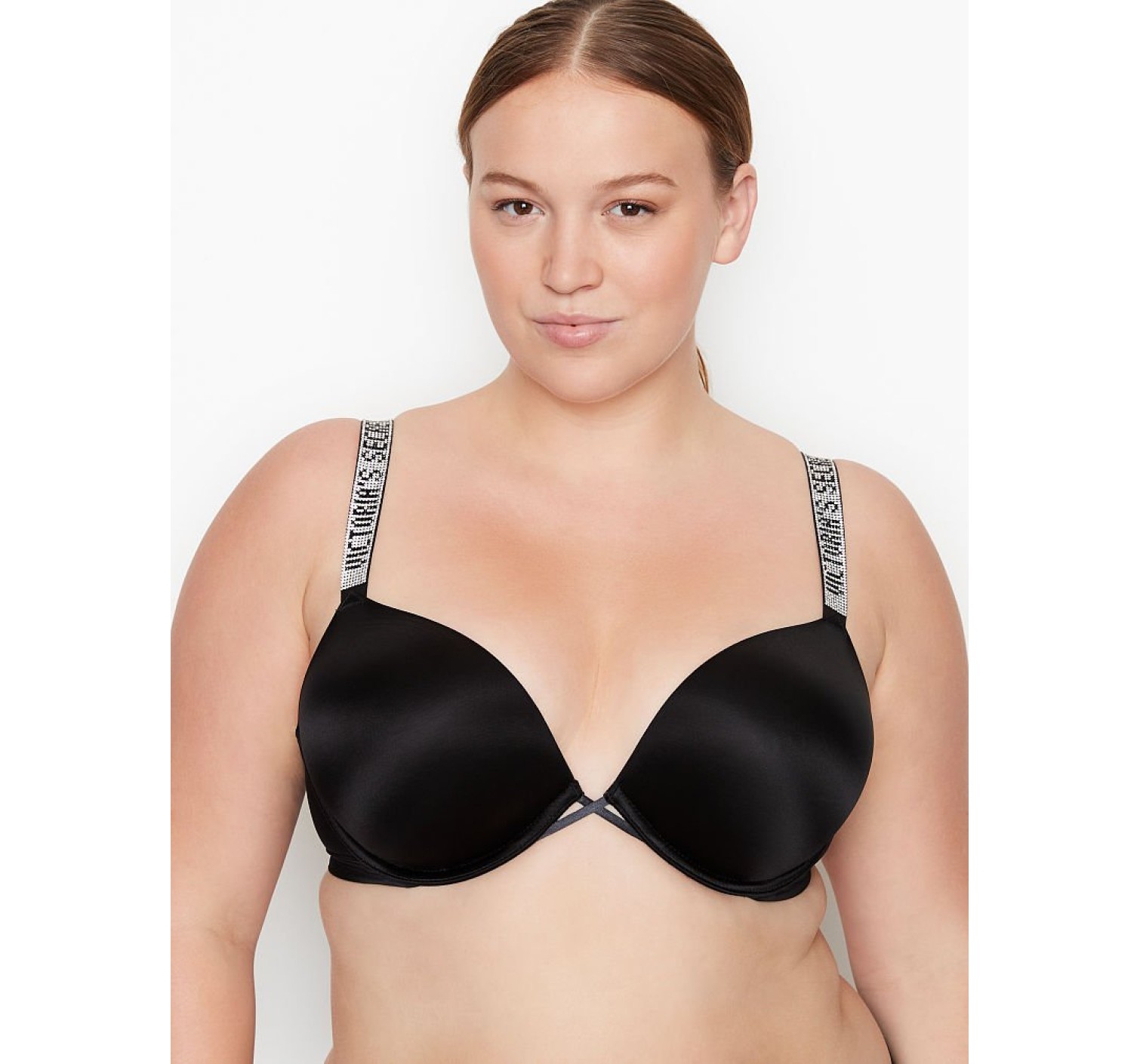 Комплект белья Victoria’s Secret Bombshell Add-2-cups Push-up Embellished Strap Bra set❤️