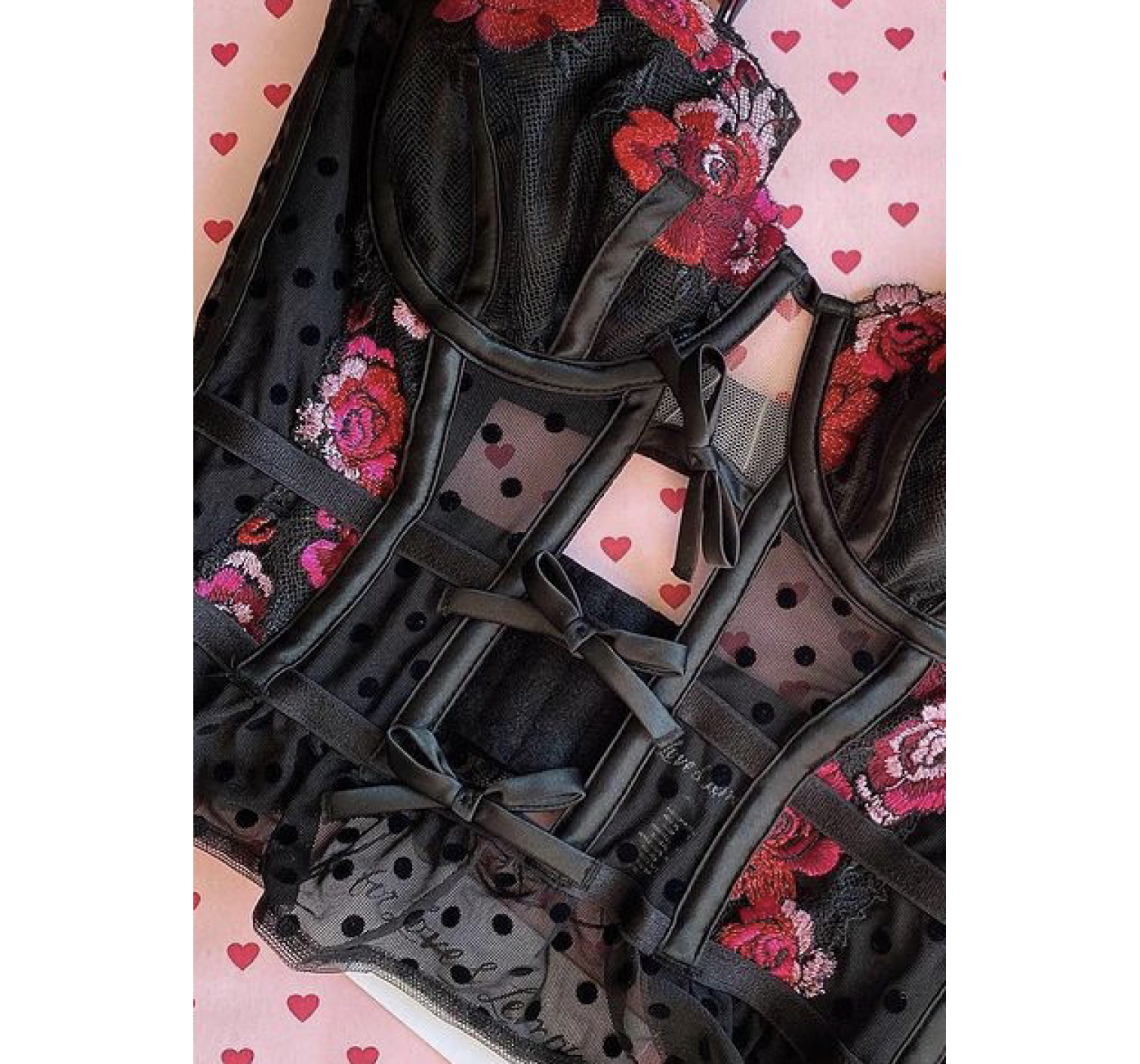 Бюстьє LOVE & LEMONS❤️Luxe Lingerie Embroidered Bustier