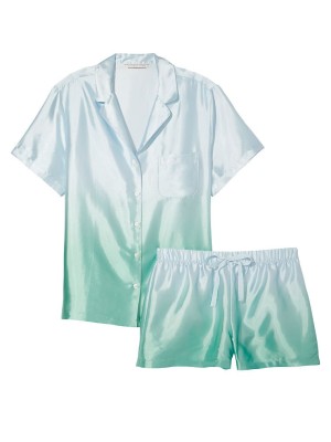Пижама Sea Glass Ombre Satin Short PJ Set 