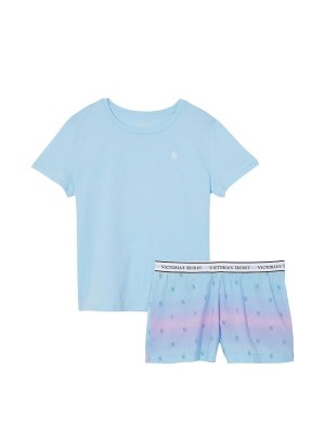 Пижама Tee-jama Cotton Short PJ Set Blue