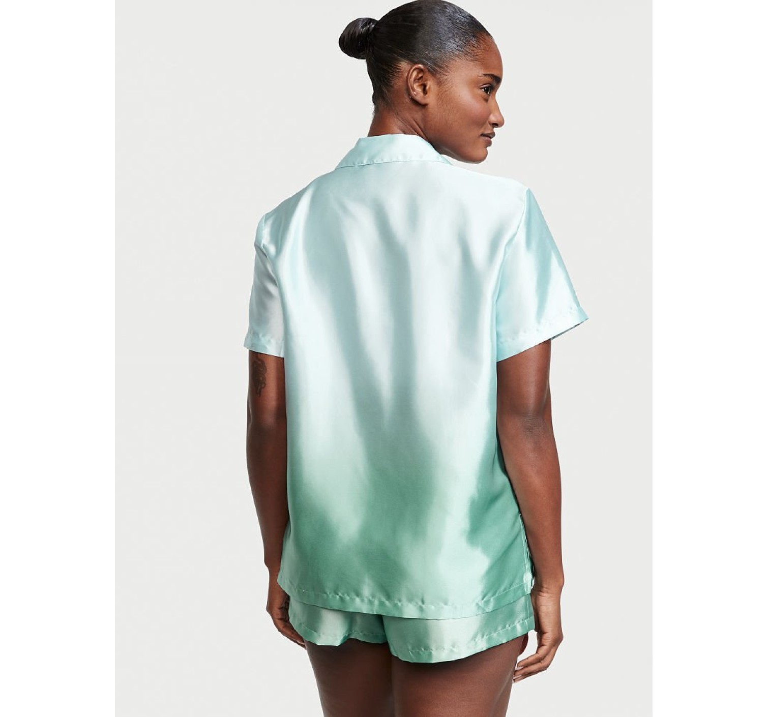 Пижама Sea Glass Ombre Satin Short PJ Set 