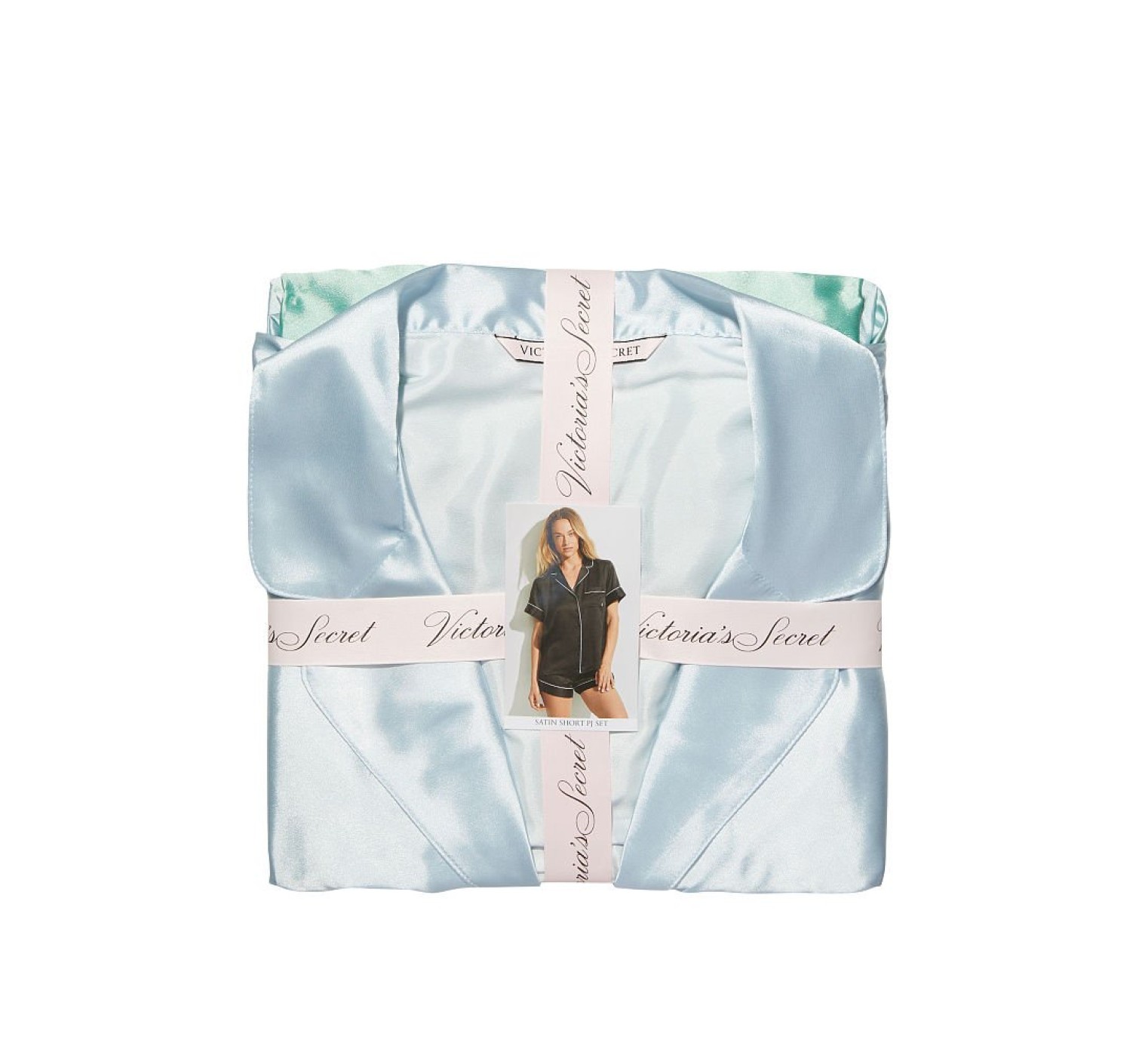 Пижама Sea Glass Ombre Satin Short PJ Set 
