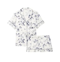 Пижама Butterfly print Satin Short PJ Set 