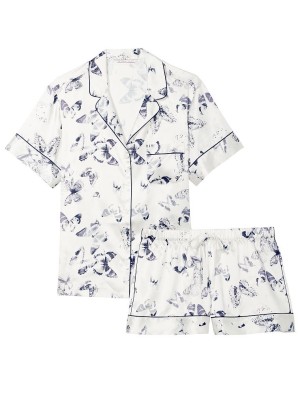 Пижама Butterfly print Satin Short PJ Set 