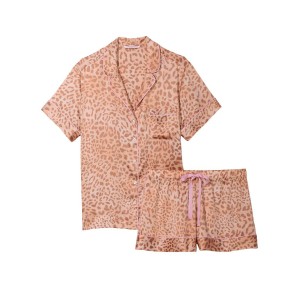 Пижама Modern Leopard Satin Short PJ Set 