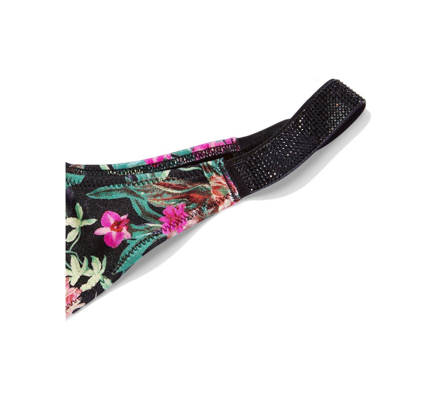 Купальник Wicked Bikini Top Shine Strap Black Palm