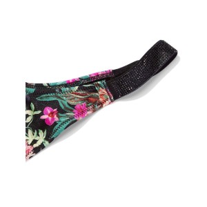 Купальник Wicked Bikini Top Shine Strap Black Palm