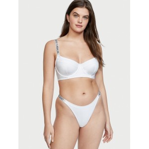 Купальник Wicked Bikini Top Shine Strap White SWIM