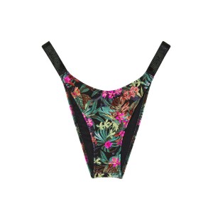 Купальник Wicked Bikini Top Shine Strap Black Palm