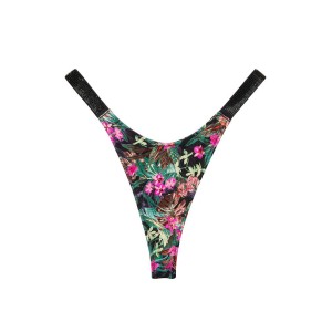 Купальник Wicked Bikini Top Shine Strap Black Palm