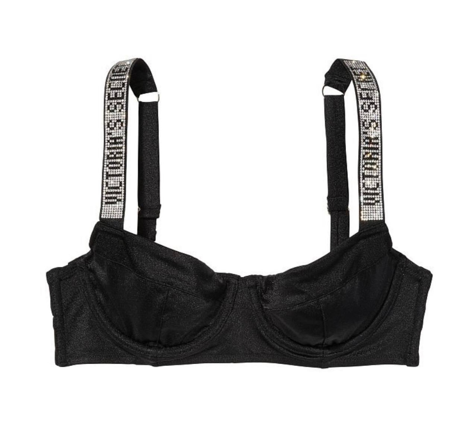 Купальник Wicked Bikini Top Shine Strap Black SWIM