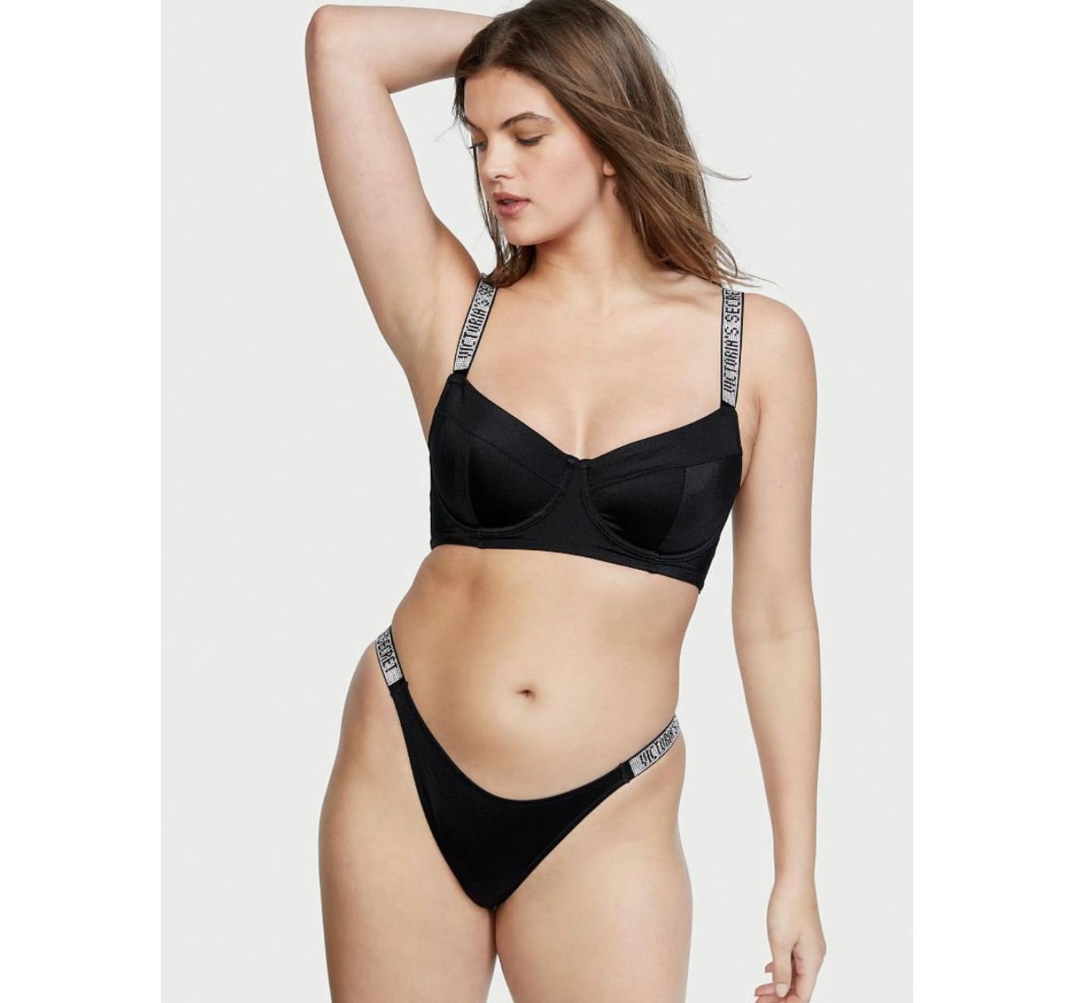 Купальник Wicked Bikini Top Shine Strap Black SWIM