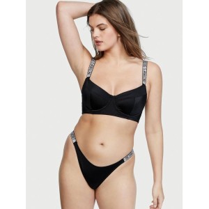 Купальник Wicked Bikini Top Shine Strap Black SWIM