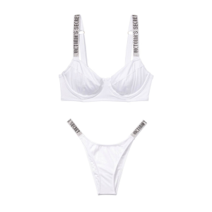 Купальник Wicked Bikini Top Shine Strap White SWIM