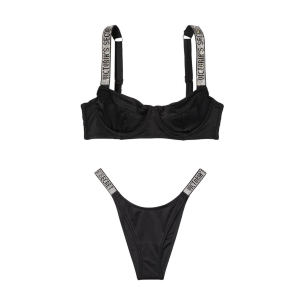 Купальник Wicked Bikini Top Shine Strap Black SWIM