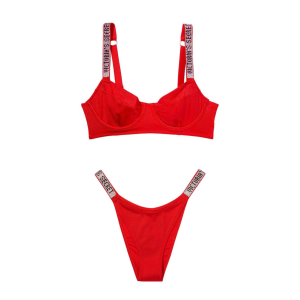 Купальник Wicked Bikini Top Shine Strap Lipstick SWIM