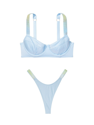 Купальник Wicked Bikini Top Shine Strap Purity Blue 