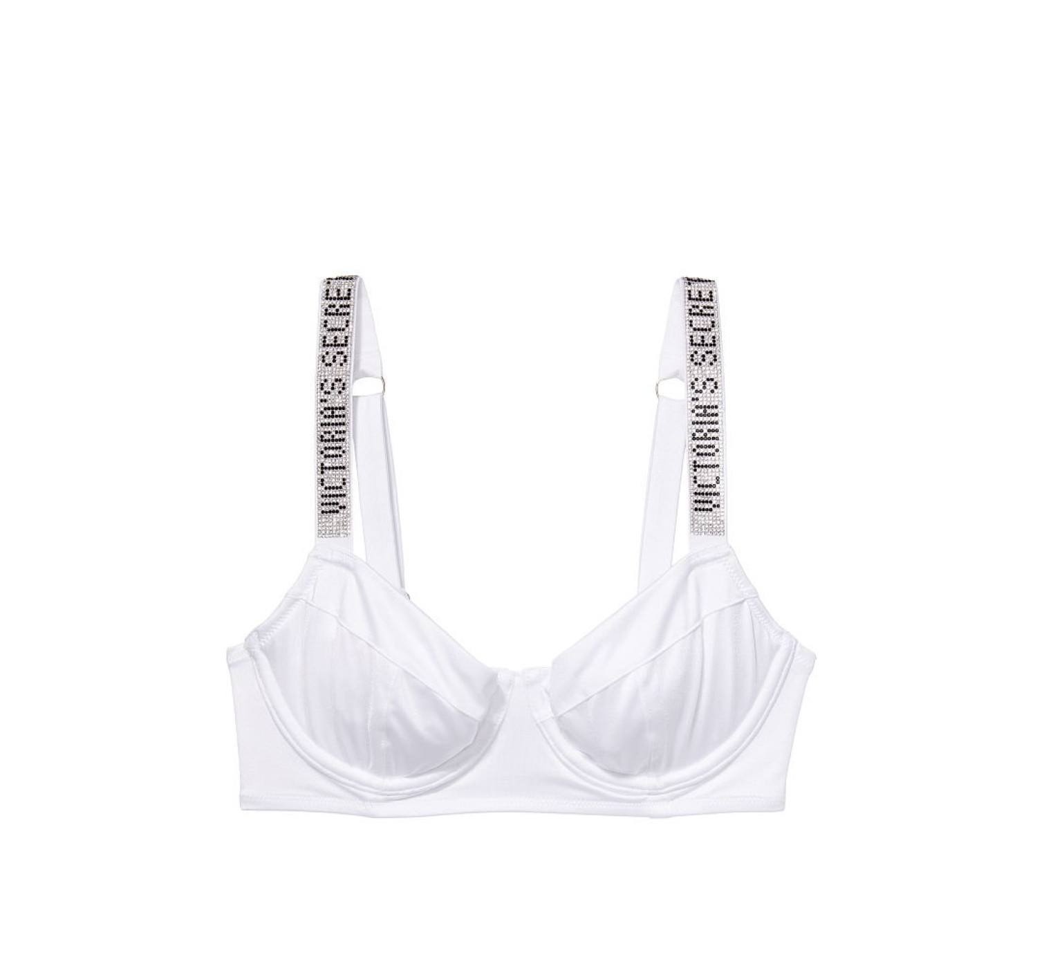 Купальник Wicked Bikini Top Shine Strap White SWIM
