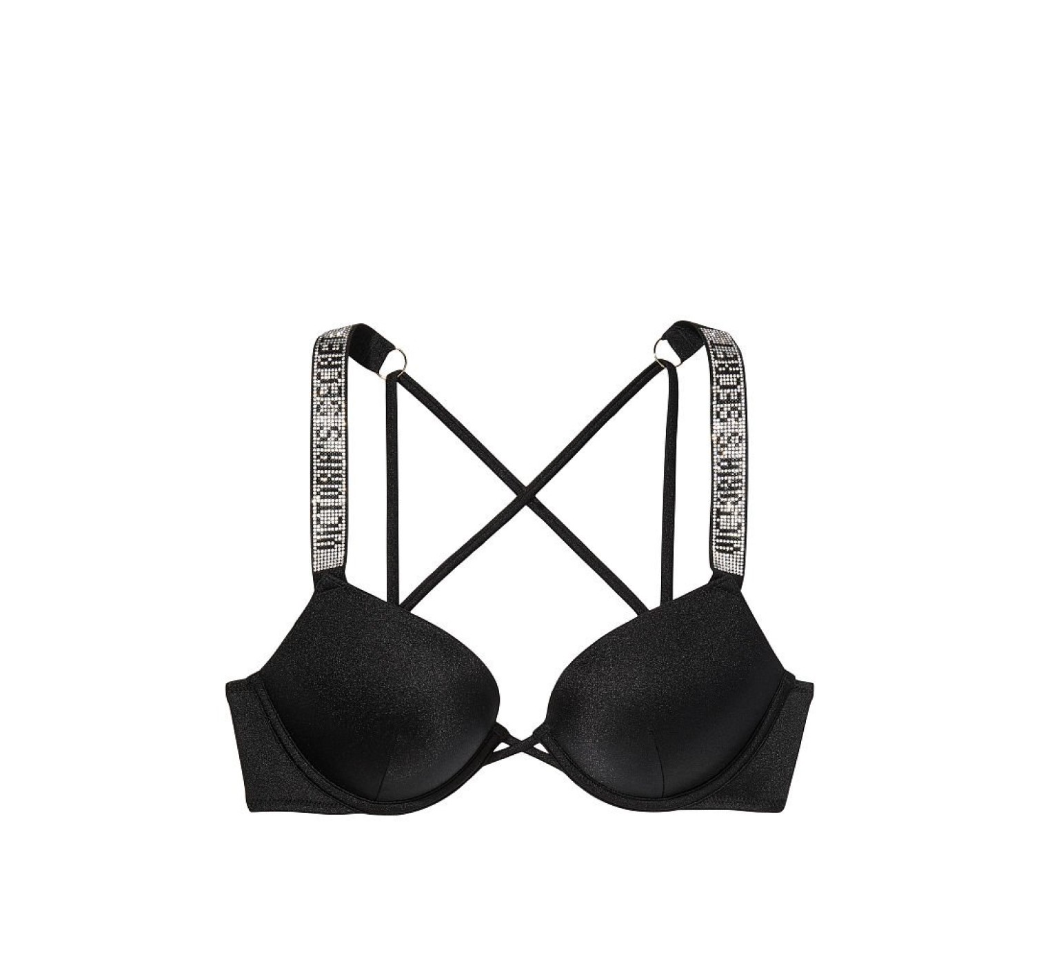 Купальник з подвійним пушапом Shine Strap Black SWIM