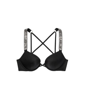 Купальник з подвійним пушапом Shine Strap Black SWIM