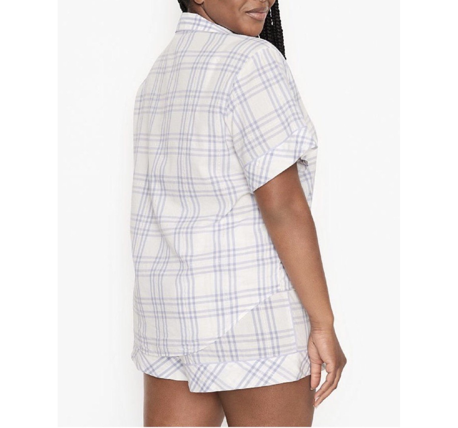 Пижама Victoria’s Secret Cotton Short PJ Set White plaid