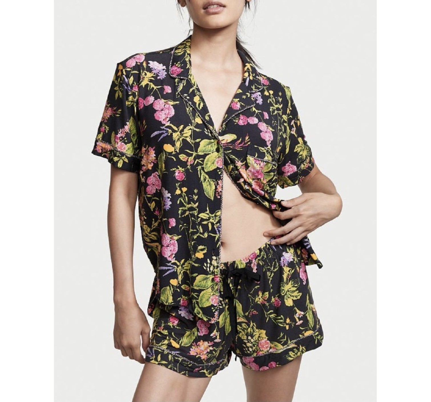 Пижама Victoria’s Secret Modal Boxer Pj Set Floral print