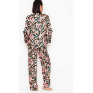 Піжама Victoria's Secret Satin Long PJ Set Floral print