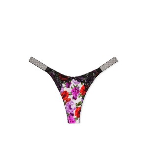 Трусики Victoria’s Secret Very Sexy Shine Strap Thong panty Floral Print