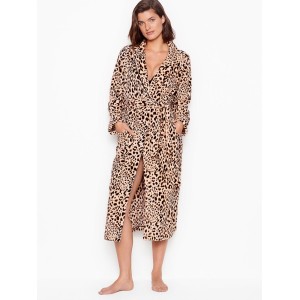 Халат Victoria's Secret Cozy Plush Long Robe True Leopard