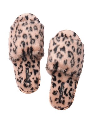 Домашні капці Victoria's Secret Leopard Faux Fur Slipper