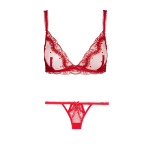 Комплект білизни LOVE & LEMONS Red Lace Bra set❤️