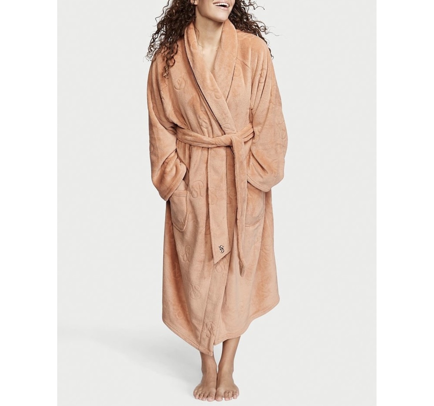 Халат Victoria's Secret Cozy Plush Long Robe Toasted Sugar