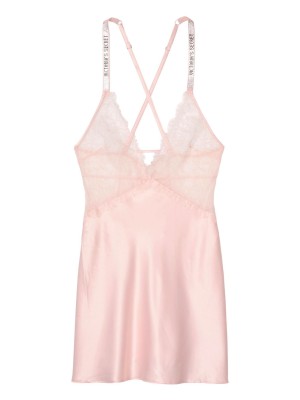 Пеньюар Shine Strap Satin & Lace Slip Victoria’s Secret