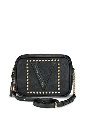 Сумка Виктория Сикрет The Victoria Top Zip Black Crossbody