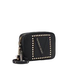 Сумка Виктория Сикрет The Victoria Top Zip Black Crossbody