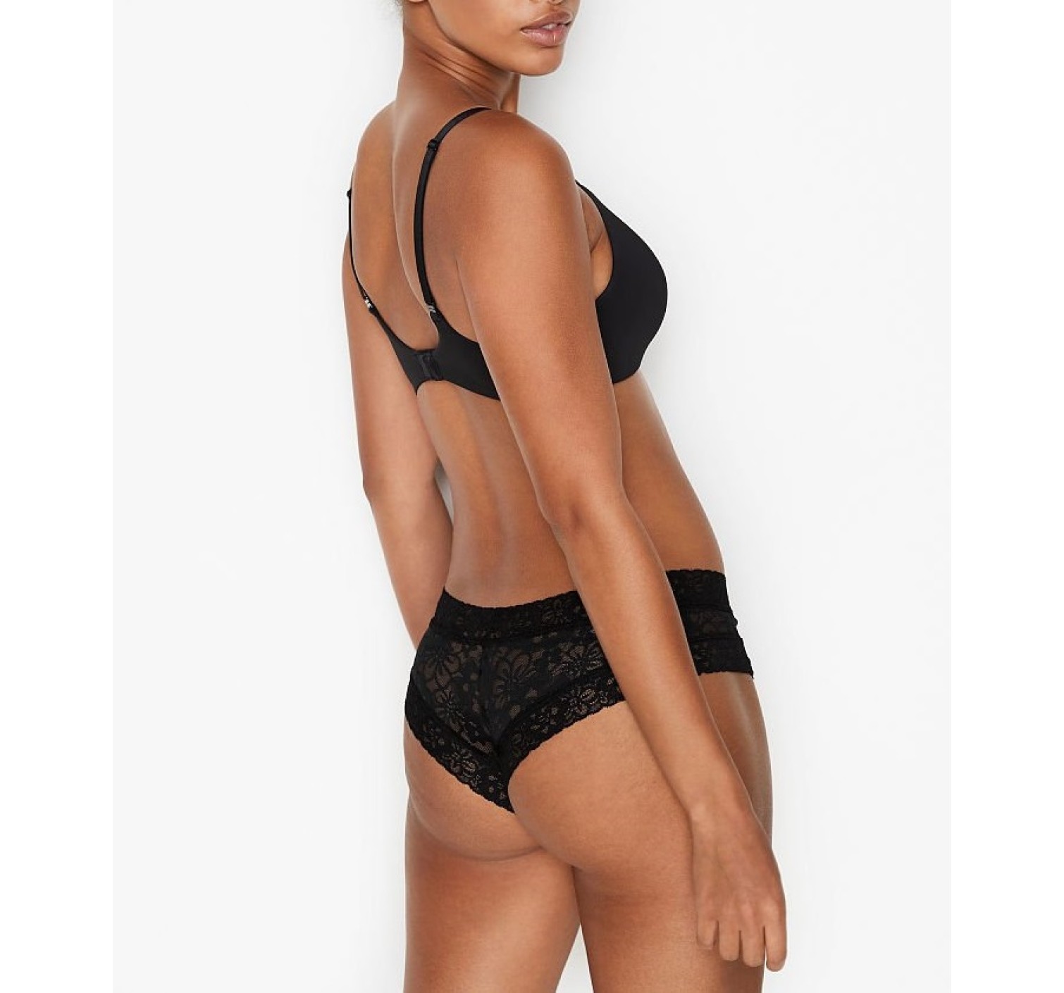 Трусики Victoria's Secret Very Sexy Lacie Lace Up Cheeky Black