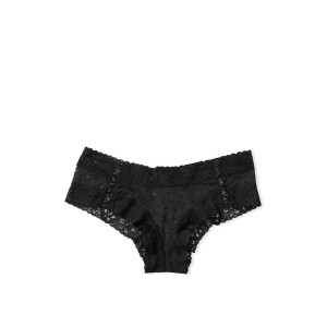 Трусики Victoria's Secret Very Sexy Lacie Lace Up Cheeky Black