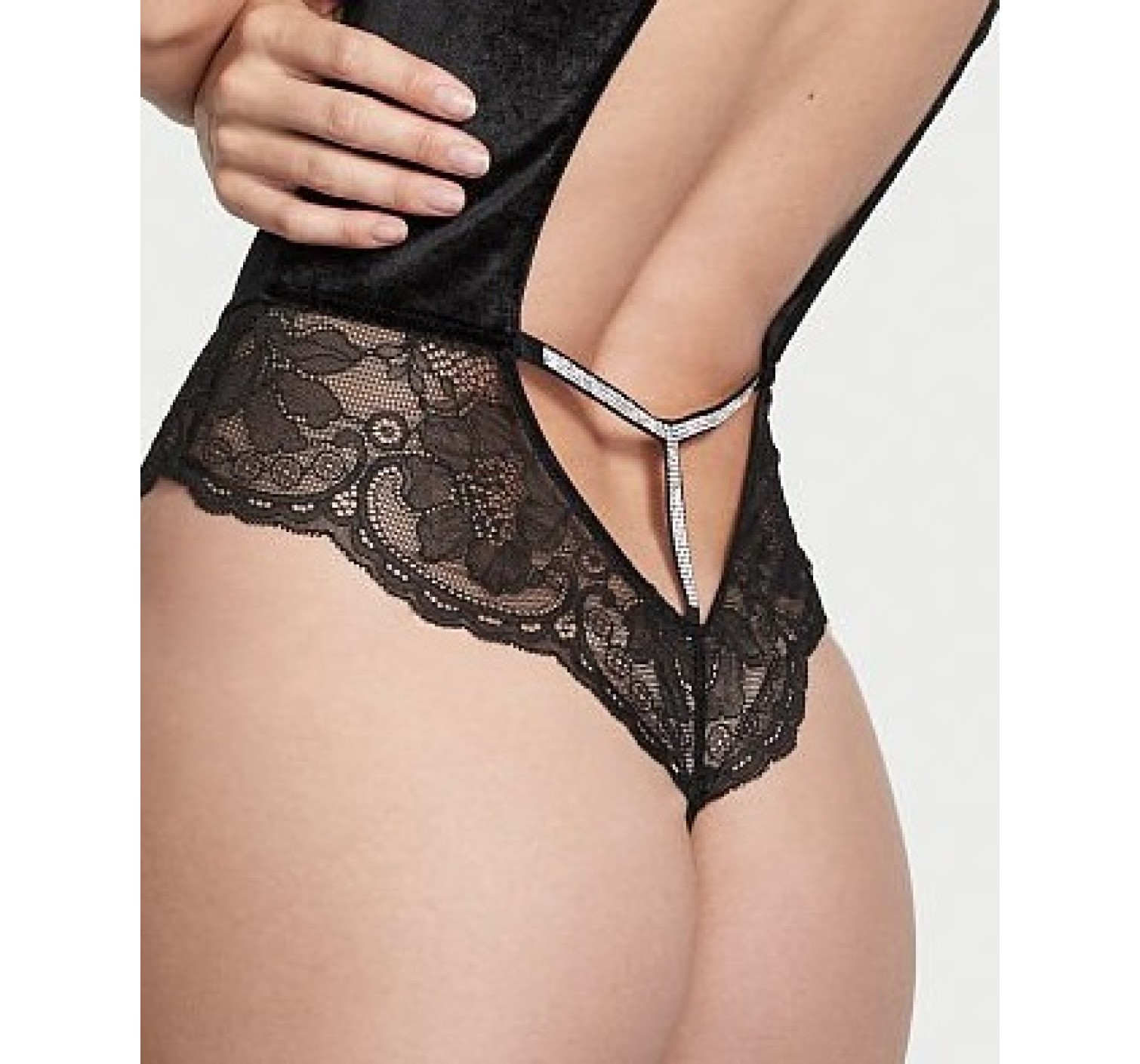Вельветове боді Victoria's Secret Very Sexy Unlined