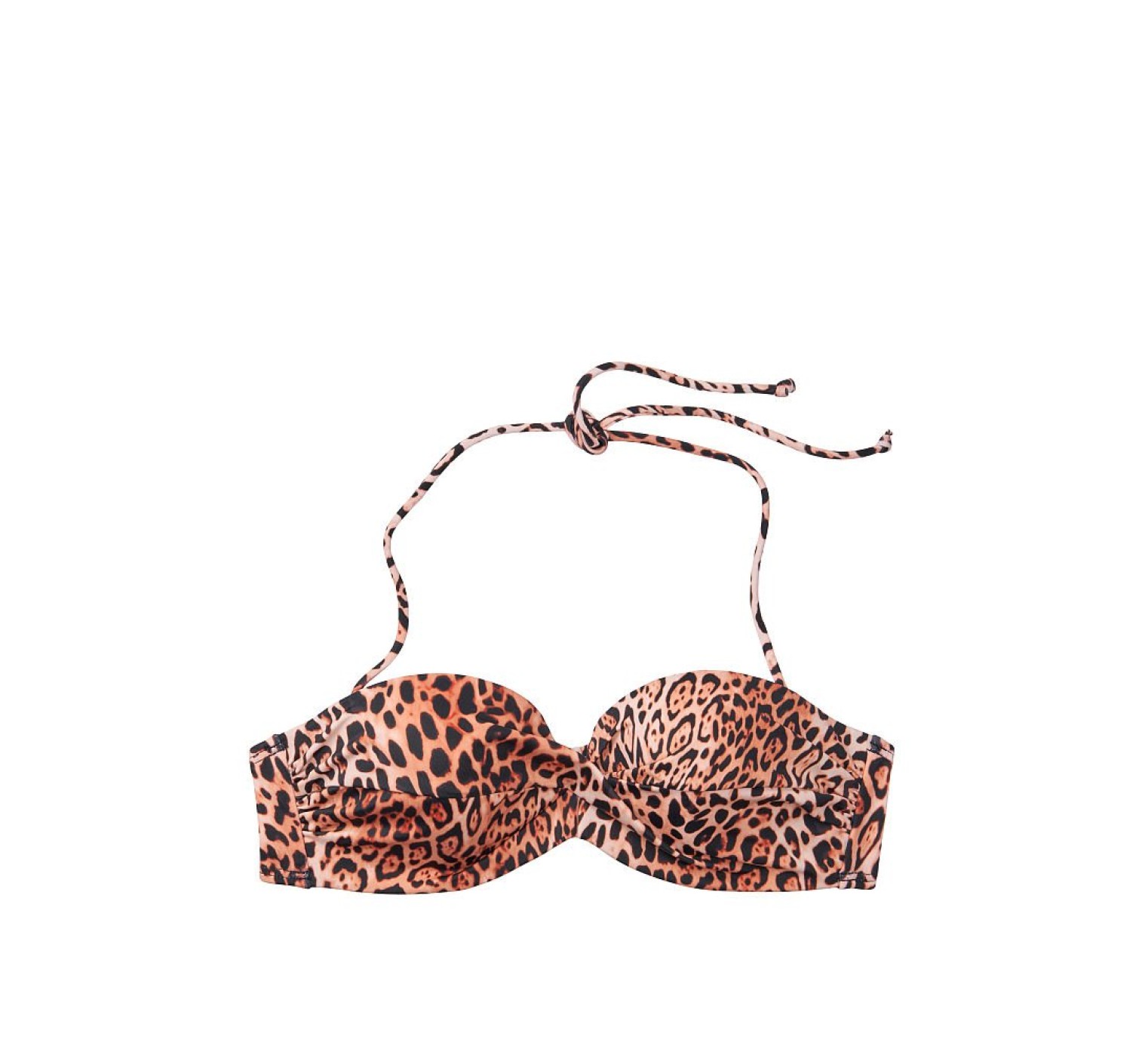 Купальник бандо Вікторія Сікрет Twist-front Bandeau Leopard print